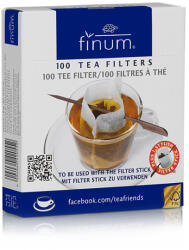 Finum papír teafilter pálcikával 100 db - perfectlife