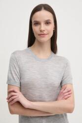 Calvin Klein gyapjúkeverék pulóver könnyű, női, szürke, K20K208123 - szürke M