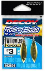 Decoy BL-5G Willow Leaf Gold 3, 5 Spinner Blade Forgóval 2 db/csg (402702)