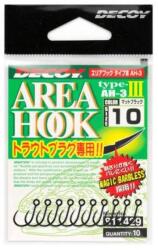 Decoy Area Type III AH-3 Mat Black #8 Barbless egyágú horog 10 db/csg (811436)