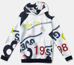 GUESS gyerek melegítőfelső pamutból sötétkék, mintás, kapucnis, L5RQ05 KA6R4 - sötétkék 136-146