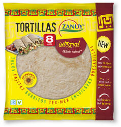 Zanuy teljes kiőrlésű búza tortilla 20 cm 320 g - perfectlife