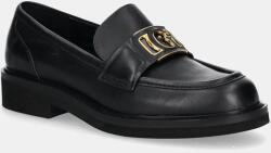 Guess bőr mokaszin SHUTTLE - fekete Női 39