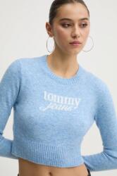 Tommy Hilfiger gyapjúkeverék pulóver könnyű, női, DW0DW19895 - kék S