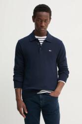 Tommy Hilfiger pamut pulóver sötétkék, DM0DM20304 - sötétkék M