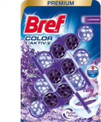 Bref Color Aktív WC tisztító, golyós Mega Pack, 3DB-os 3X50g LEVENDULA (9000101089646)