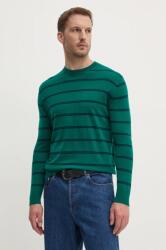 Benetton gyapjú pulóver könnyű, férfi, zöld, 11AHK107L - zöld S