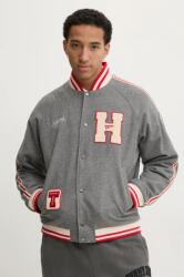 Tommy Jeans gyapjú bomber dzseki - szürke XL