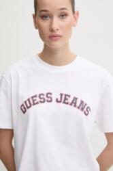 Guess Jeans pamut póló női, fehér, W5RI41 K8HM0 - fehér XL