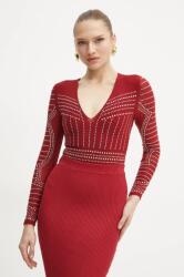GUESS body KRISTAL bordó, női, nyomott mintás, 5RGP02 6218A - burgundia M