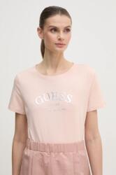 Guess t-shirt MARGOT női, rózsaszín, V5RI16 J1314 - rózsaszín S