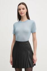 Calvin Klein kardigán gyapjú keverékből könnyű, K20K207935 - kék S