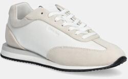 Calvin Klein bőr sportcipő RUNNER LACE UP - LTH SUE MIX fehér, HW0HW02286 - fehér Női 40