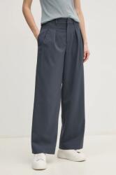 Calvin Klein Jeans nadrág női, szürke, magas derekú széles, J20J224849 - szürke 28
