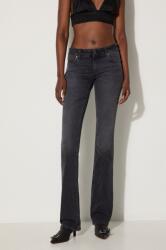 Fiorucci farmer Faded Black Low Rise Bootcut Jeans női, magas derekú, W01FPDJE083DN02DN05 - fekete 27