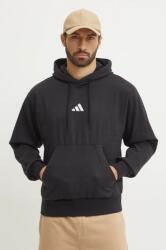 Adidas felső Feelcozy fekete, férfi, nyomott mintás, kapucnis, JE3807 - fekete S