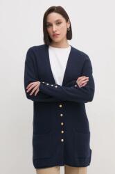 Tommy Hilfiger gyapjú kardigán sötétkék, WW0WW43962 - sötétkék S