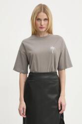 Never Fully Dressed pamut póló Washed Grey Mystcial Tee női, szürke, NFDTO1545 - szürke XL