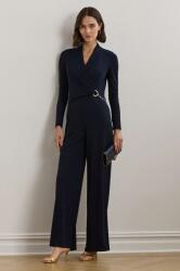 Lauren Ralph Lauren kezeslábas sötétkék, v-nyakú, 200957619 - sötétkék 38