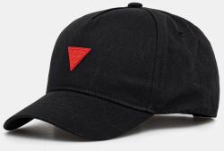 Guess gyerek pamut baseball sapka fekete, nyomott mintás, H5RZ00 WO08O - fekete 56/58