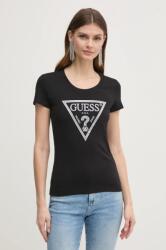 Guess t-shirt női, fekete, W5RI11 J1314 - fekete S