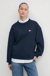 Tommy Hilfiger pamut melegítőfelső sötétkék, női, sima, DW0DW19408 - sötétkék M