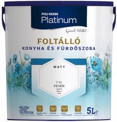 Poli-farbe Platinum foltálló konyha-fürdő festék 5 l fehér