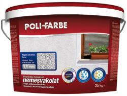 Poli-farbe Poli nemesvakolat 1, 5 mm kapart 5 kg fehér