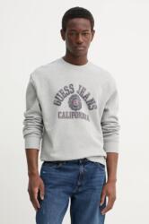 Guess Jeans pamut melegítőfelső szürke, férfi, nyomott mintás, M5RQ40 KCPR1 - szürke L