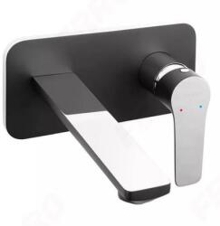 FERRO Doris Black/chrome Falsík Alá építhető Mosdócsaptelep, Króm/fekete Bdo3pablc (bdo3pablc)