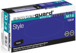 Sempermed Style Fekete Szakács, Séf Púdermentes Nitril kesztyű - L (Semp112)