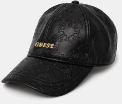 Guess baseball sapka EMBOSSED fekete, nyomott mintás, V5RZ00 WH8D0 - fekete Univerzális méret