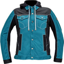 CERVA Neurum Klasszikus Munkáskabát Kapucnival petrol kék - 52 (0351000455052)