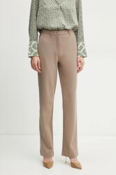 Guess nadrág NEW ZOE női, bézs, magas derekú egyenes, W5RB30 KCMU2 - bézs L