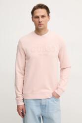 GUESS felső rózsaszín, férfi, nyomott mintás, M5RQ15 KCN01 - rózsaszín XL