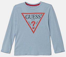 GUESS gyerek pamut hosszú ujjú felső nyomott mintás, N84I24 K8HM0 - kék 96-104