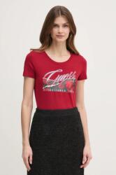 Guess t-shirt női, bordó, W5RI03 J1314 - burgundia M