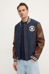 Guess bomber dzseki VARSITY férfi, sötétkék, átmeneti, oversize, M5RL19 WGU82 - sötétkék M