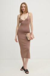 Calvin Klein ruha barna, maxi, testhezálló, K20K207920 - barna L