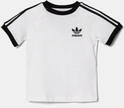 Adidas gyerek pamut póló fehér, mintás, JE0519 - fehér 98