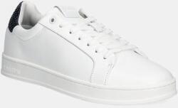 Calvin Klein bőr sportcipő LOW TOP LACE UP WOVEN fehér, HM0HM01767 - fehér Férfi 41 - answear - 37 990 Ft