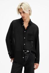 AllSaints ing ANDO férfi, galléros, fekete, relaxed, M037SC - fekete XL
