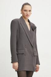 Bardot ruha szürke, mini, oversize, 59055DB1 - szürke L