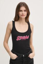 Guess top CHENILLE női, fekete, W5RP03 KA0H1 - fekete S