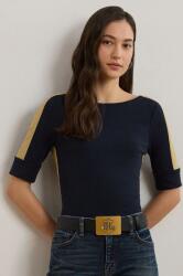 Lauren Ralph Lauren pamut póló női, sötétkék, 200963099 - sötétkék S