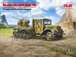 ICM Sd. Kfz. 3b with Flak 38 AA Gun 1: 35 (35455)