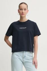 Guess Jeans pamut póló női, sötétkék, W5RI42 K8HM0 - sötétkék S