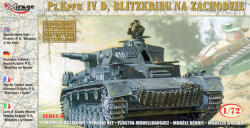 Mirage Hobby German Tank Pz. Kpfw. IVD BLITZKRIEG in the WEST 1: 72 (72854)