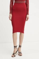 Guess szoknya KATELYN bordó, midi, ceruza fazonú, W5RD15 Z2V62 - burgundia XL