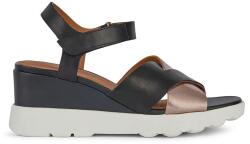 Geox bőr szandál D SPHERICA EC6 C fekete, D45G0C 043CF C0067 - fekete Női 40